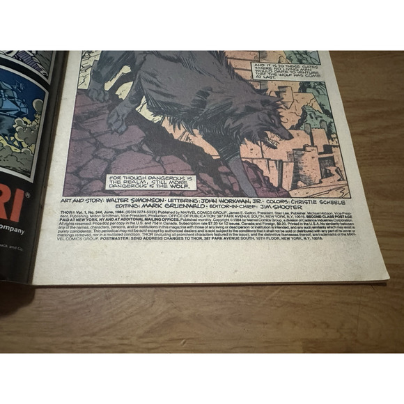 Marvel Comics, The Mighty THOR, #344, #364, & # 368 / 1980s Good VINTAGE - Picture 12 of 13